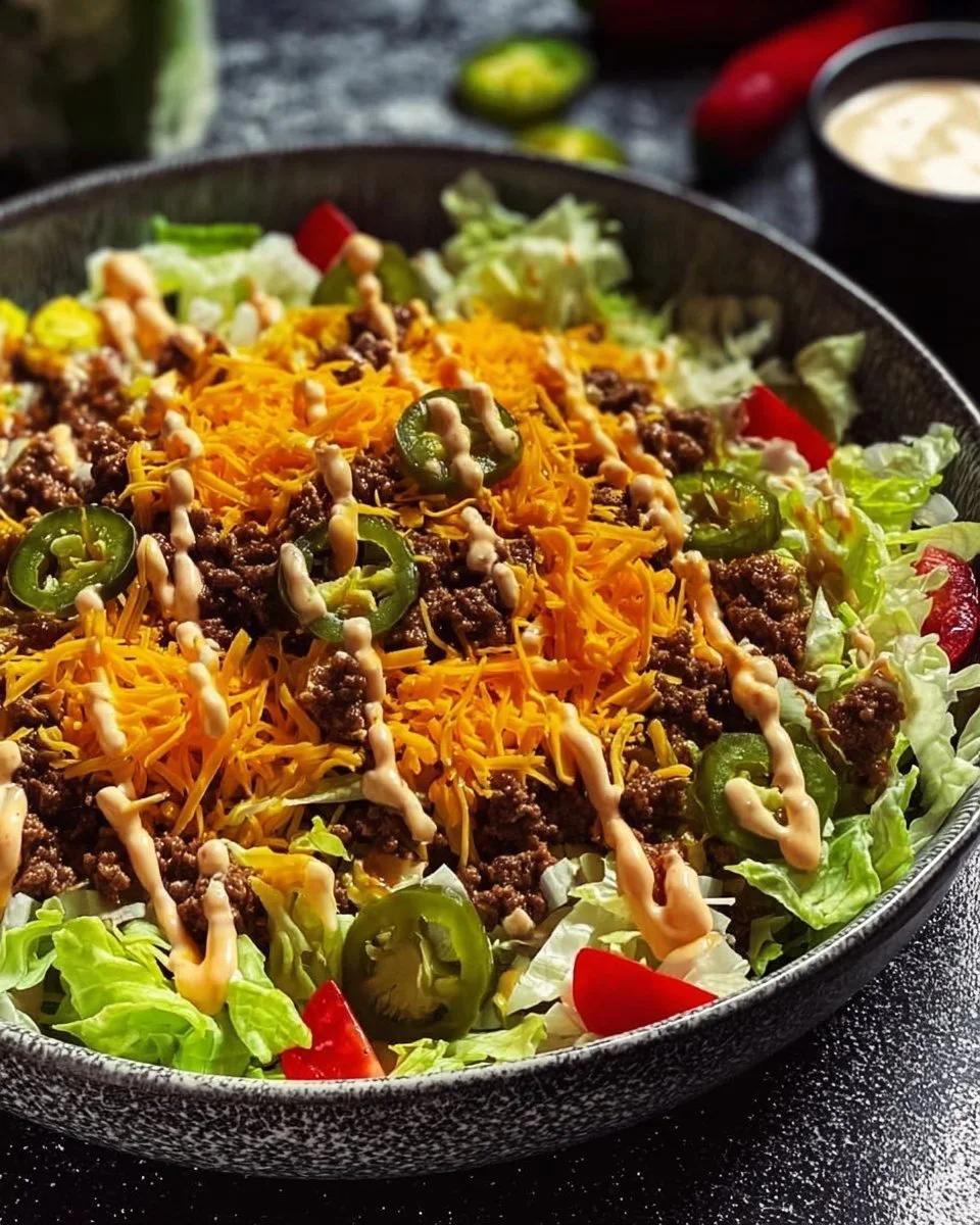Big Mac Salat mit frischen Zutaten und leckerem Dressing