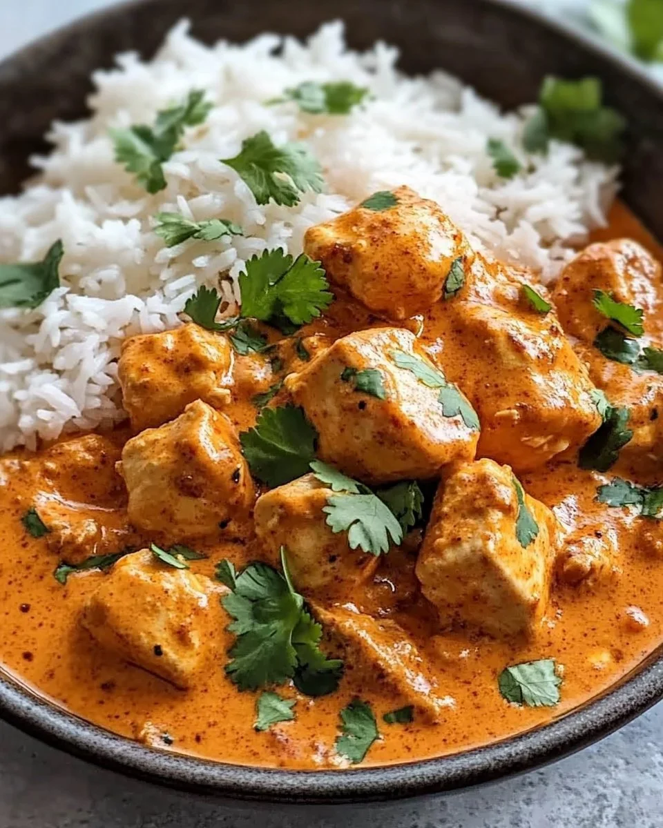 Authentisches Butter Chicken mit aromatischen Gewürzen und cremiger Sauce