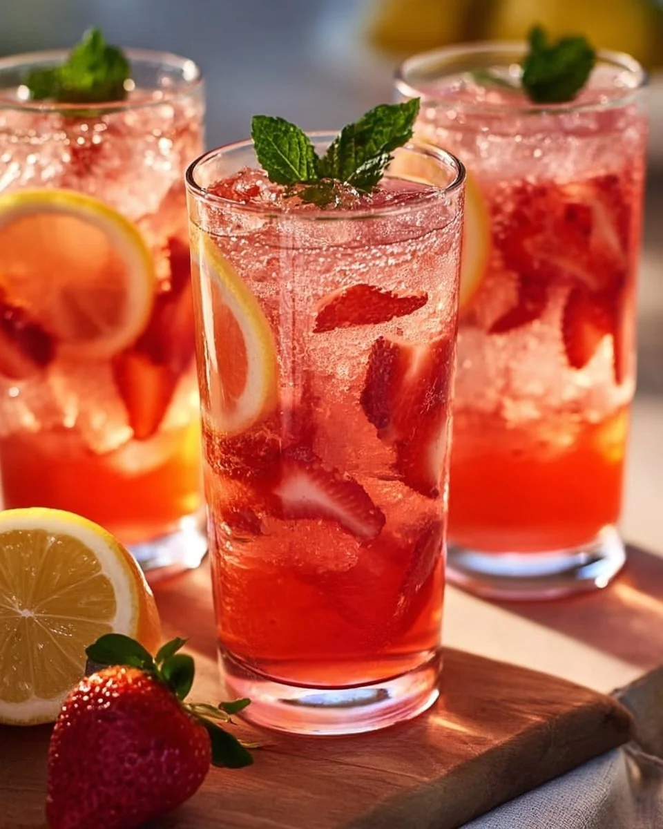 Erdbeer-Minze-Limonade