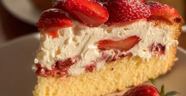 Fantakuchen mit Erdbeeren - ein saftiger Kuchen mit Erdbeergeschmack