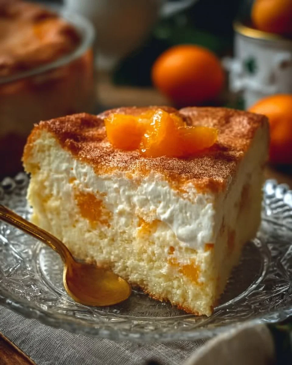 Fantakuchen ohne Backen mit frischen Früchten und Sahne