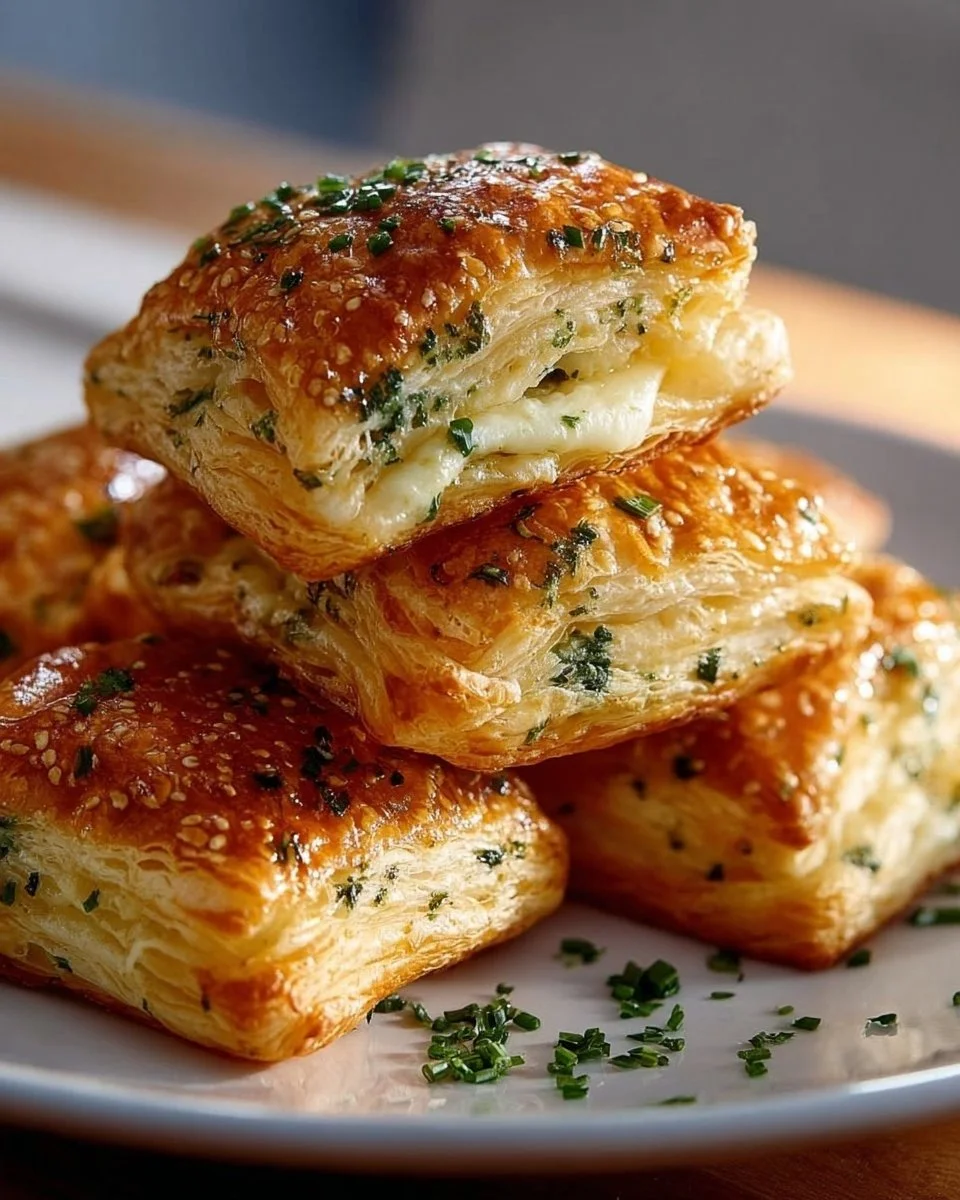Herb-Cheese-Puff Pastry Bites