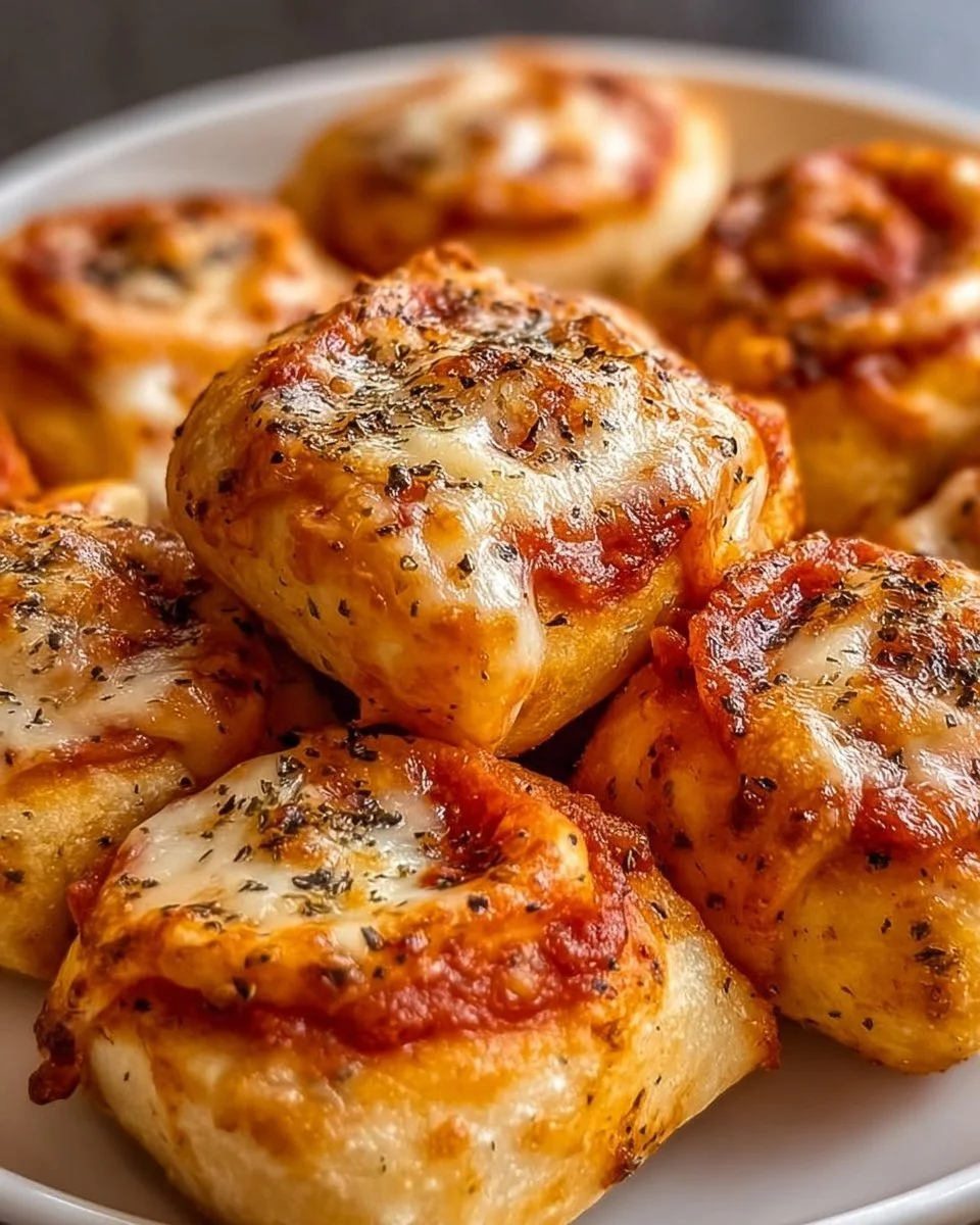 Knusprige Air-Fryer-Pizza-Rollen