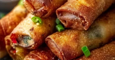 Knusprige, frisch zubereitete Frühlingsrollen aus dem Airfryer