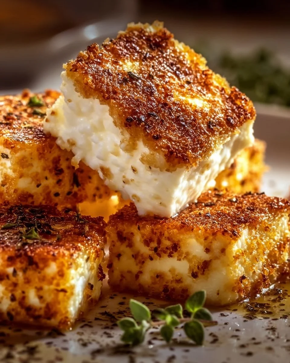 Krümeliger Feta aus dem Airfryer für eine köstliche Mahlzeit