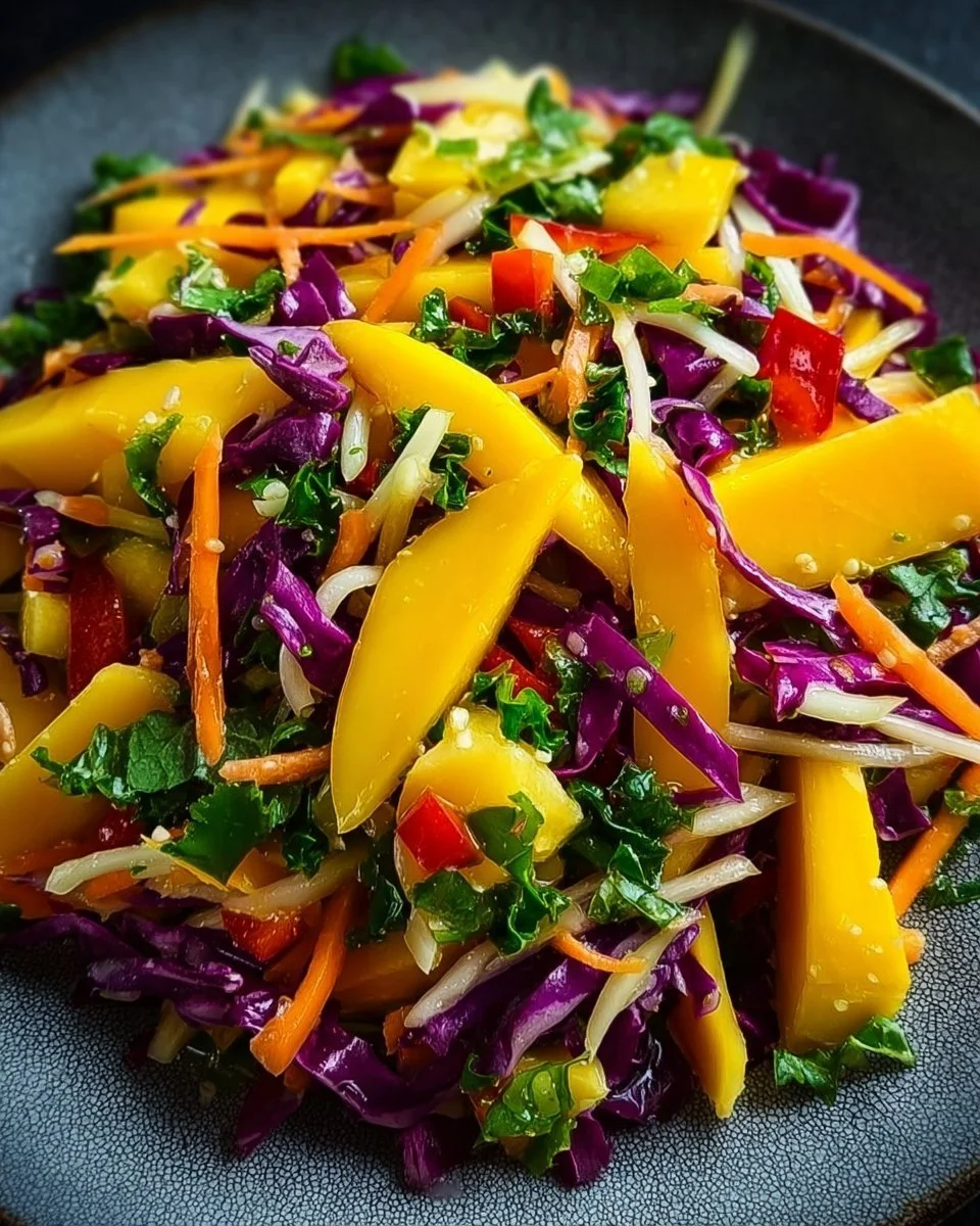 Frischer Mangosalate mit Mangosavate in einer ansprechenden Schüssel