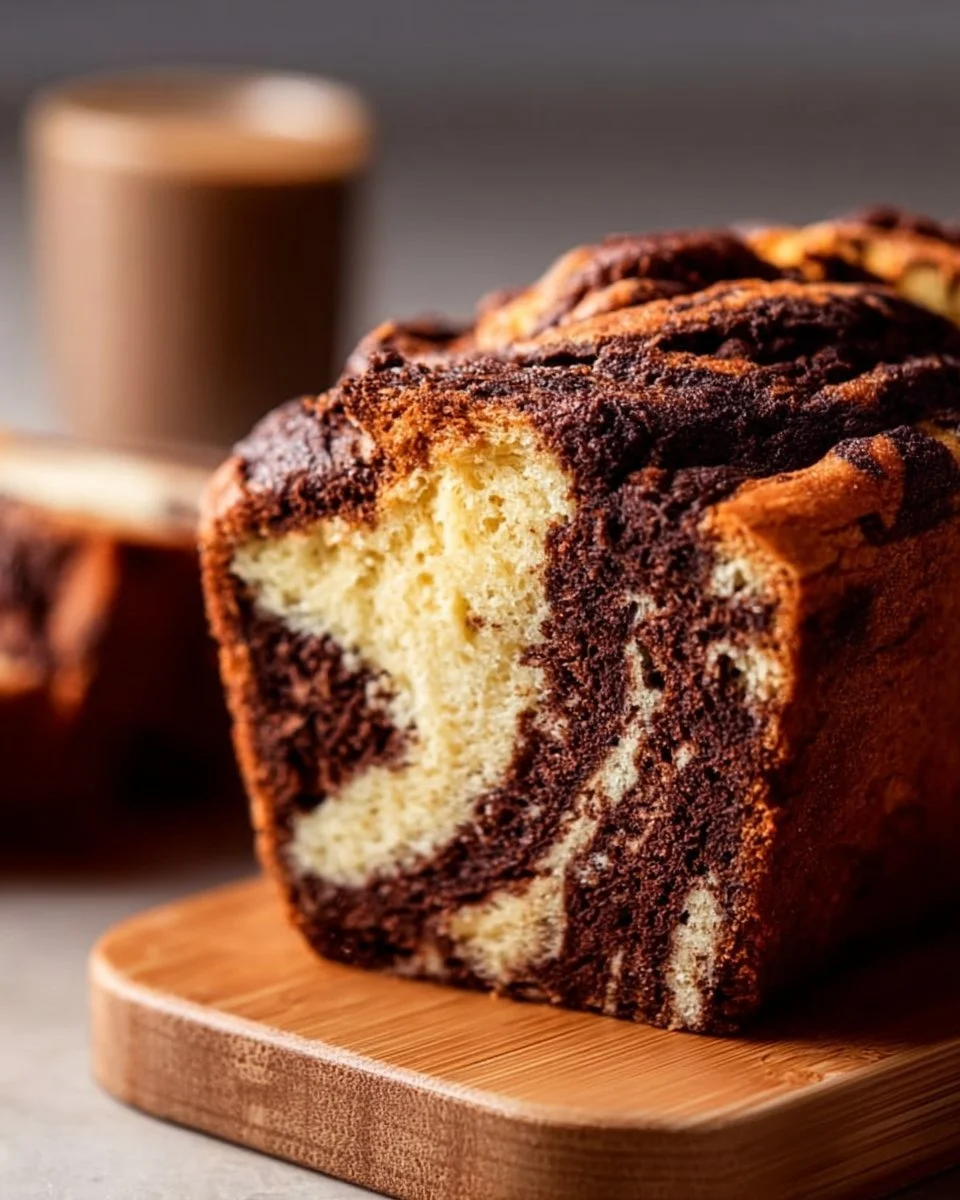 Leckerer Marmorkuchen, im Airfryer gebacken, für perfektes Gebäck