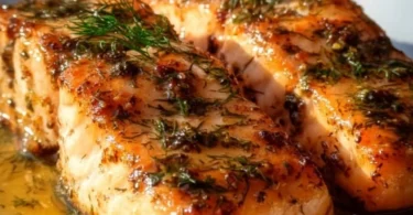Perfekter Lachs zubereitet im Airfryer mit frischen Kräutern