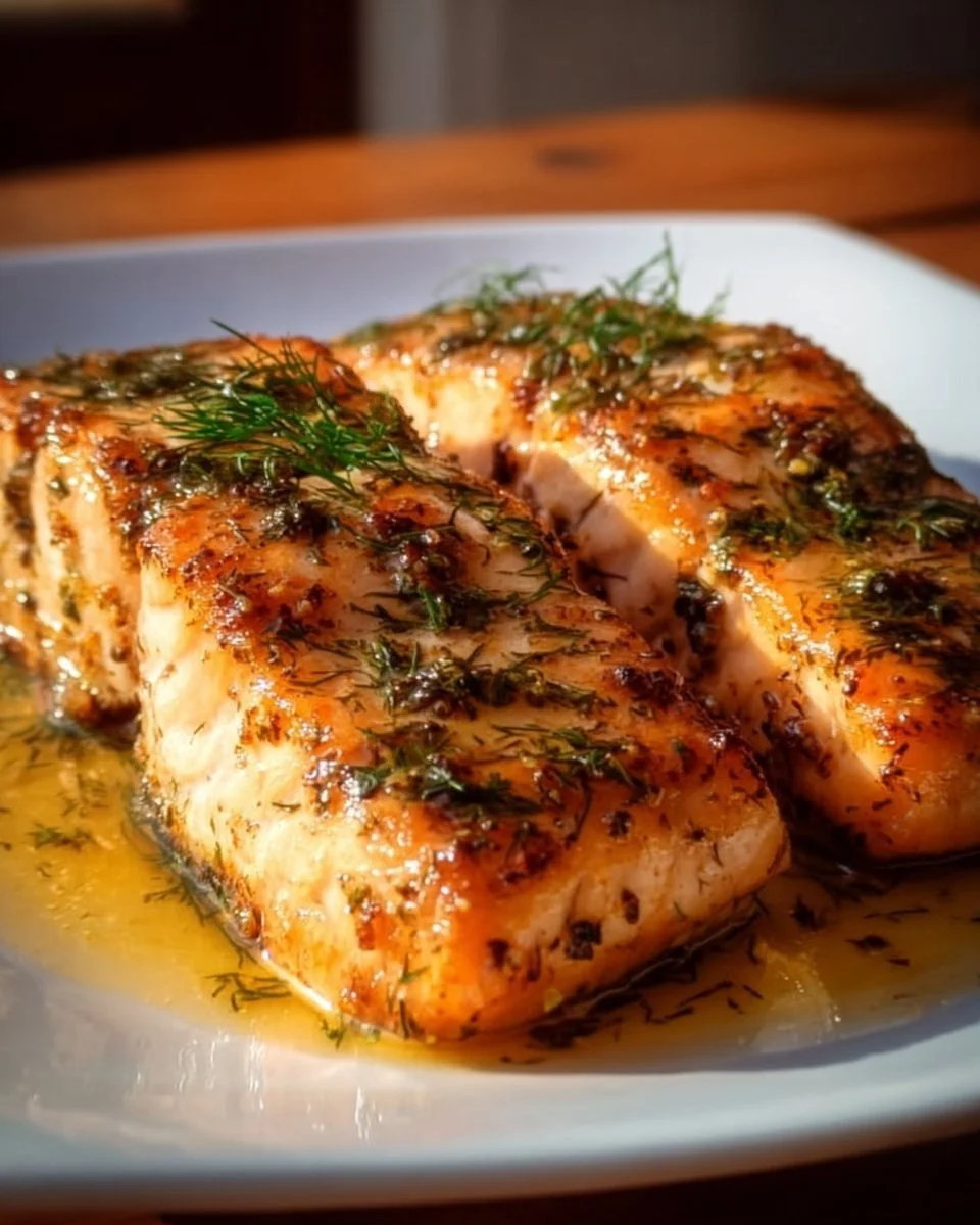 Perfekter Lachs zubereitet im Airfryer mit frischen Kräutern