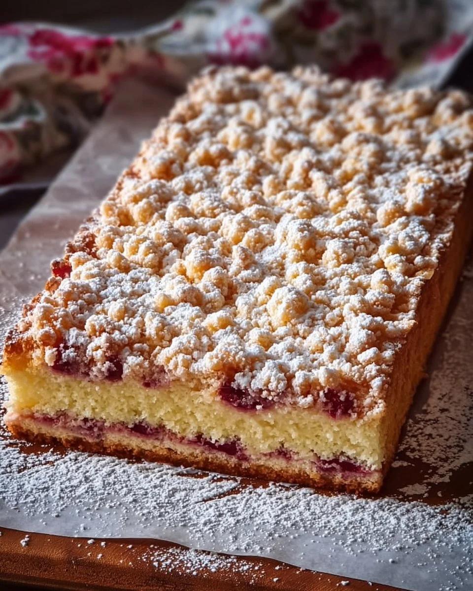 Leckere Ratz Fatz Kuchen in verschiedenen Variationen auf einer schönen Tafel.
