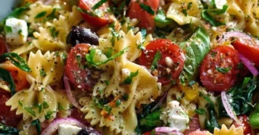Leckeres Schleifennudelsalat Rezept mit frischen Zutaten